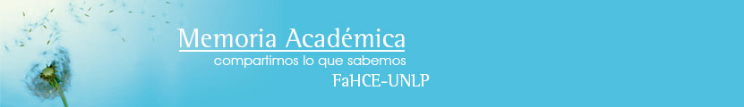 Memoria Académica (UNLP-FAHCE)